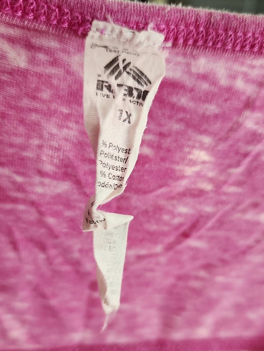 Pink Tie-Dye Short Sleeve Tee - 1X